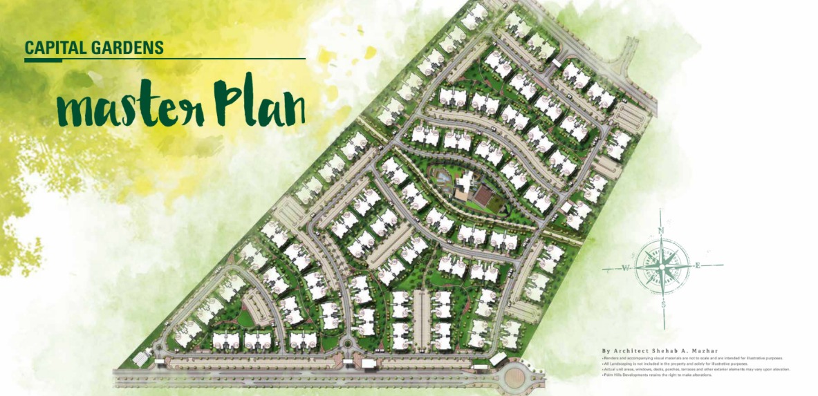 كمبوند كابيتال جاردنز بالم هيلز القاهرة الجديدة – Capital Gardens Palm Hills New Cairo