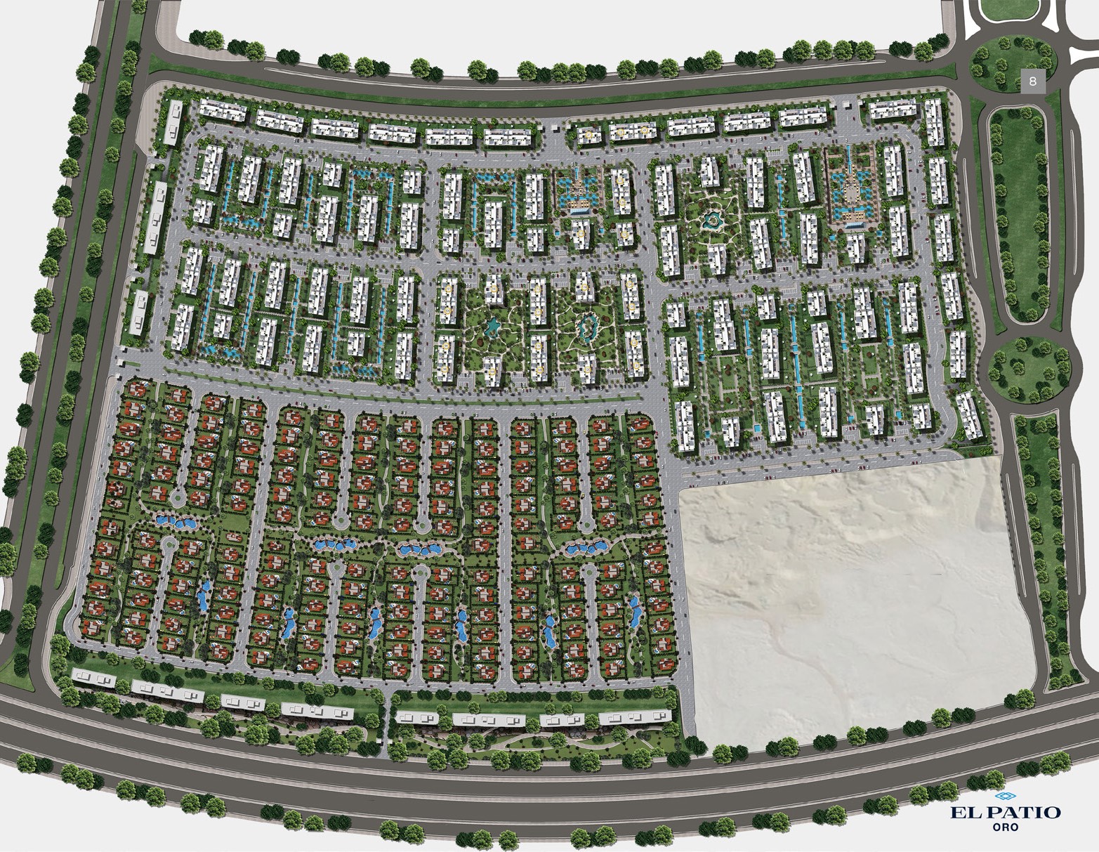 كمبوند الباتيو اورو التجمع الخامس – El Patio Oro La Vista New Cairo