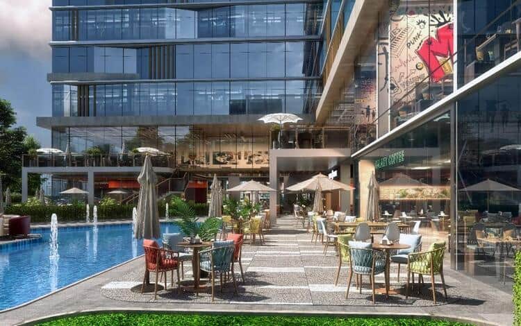 مكاتب للبيع في مول ايليفن العاصمة 1 غرفة 65 متر