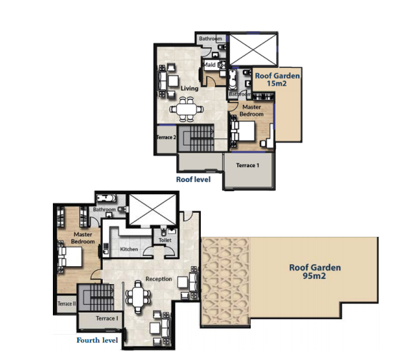 بمساحة 155 متر شقق للبيع في ازادير التجمع