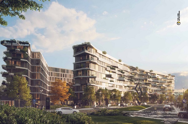 The cheapest apartment 191 m for sale in a garden in Armonia compound from The Land