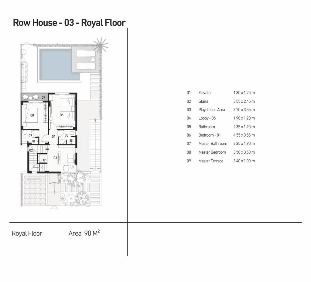 Zayard Sheikh Zayed Compound Palmier