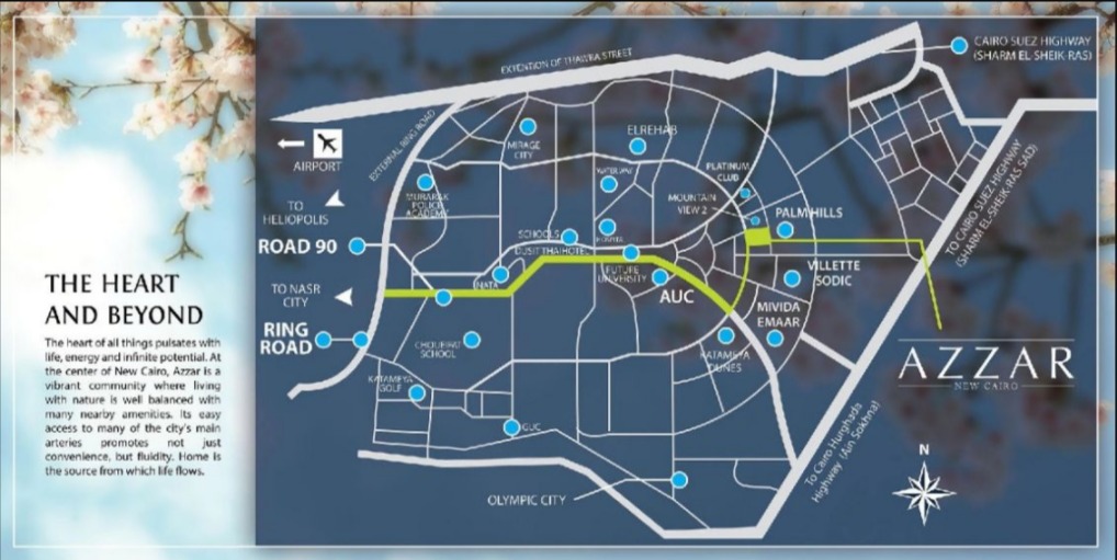 إقتنص الفرصة وأحصل على فيلا كبيرة بمساحة 303 متر في Azzar Compound New Cairo