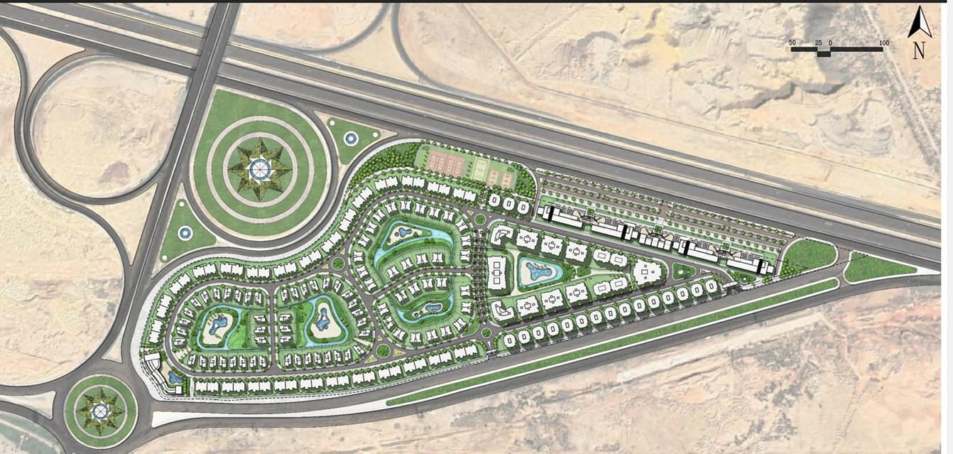 شقق للبيع في كمبوند كريك تاون 130 متر