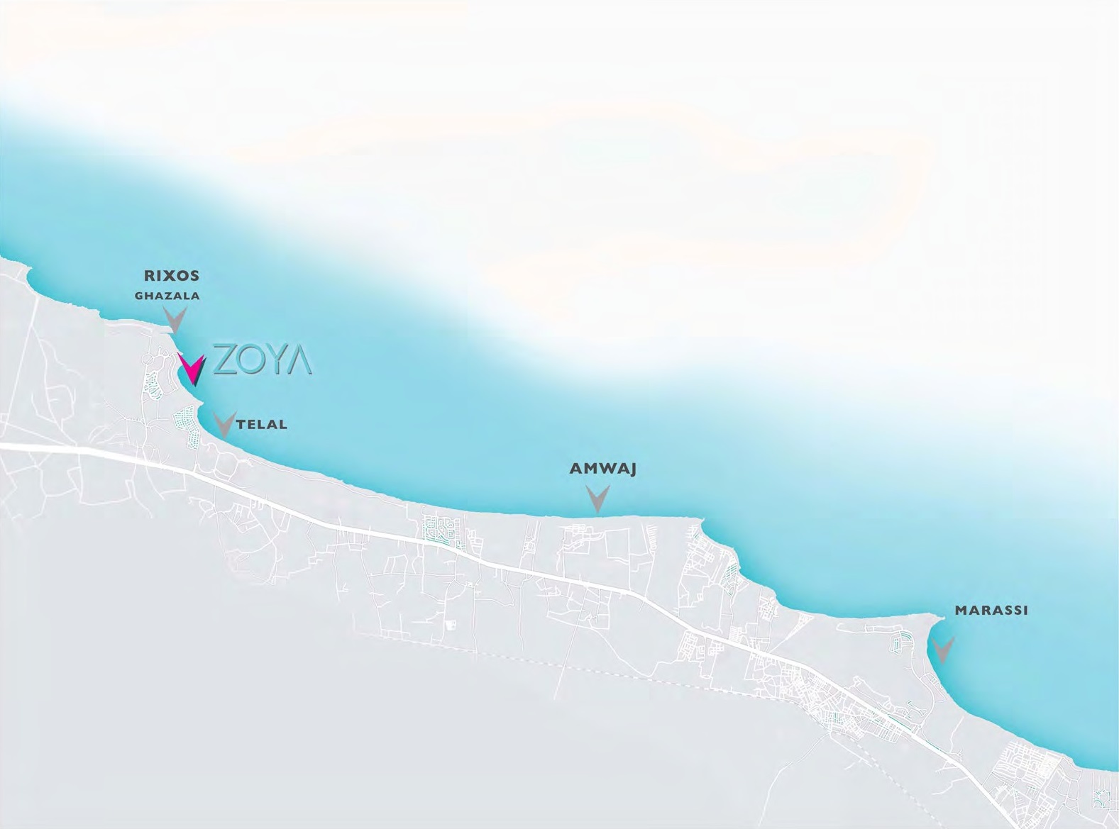 زويا غزالة باى الساحل الشمالي لاند مارك صبور – Zoya North Coast