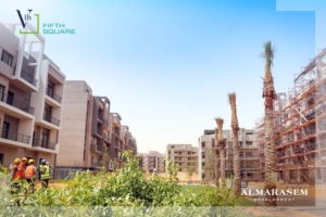 لمحبى الرقي شقه للبيع في fifth square بمساحة 115م بالتجمع الخامس