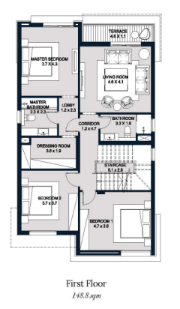 بمساحة 176 متر شقق للبيع في كمبوند سوان ليك ريزيدنس