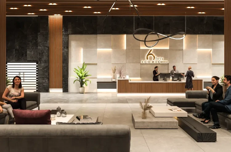 سارع بحجز عيادة في sixty iconic tower بمساحة تبدأ من 118 متر