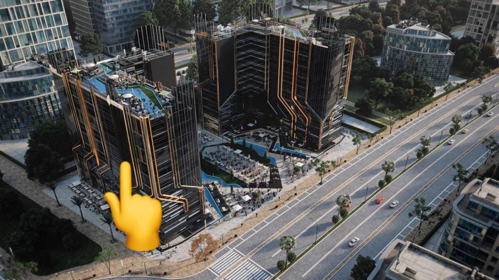 محلات للبيع في يوني تاور وان 34 متر