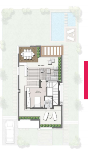 بمساحة 370 متر تاون هاوس للبيع في تاونى هايد بارك