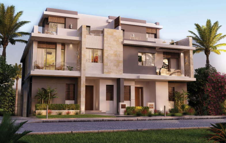 بمساحة 370 متر تاون هاوس للبيع في تاونى هايد بارك