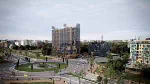 للبيع بالتقسيط محل 61 متر في يوني تاور وان بالعاصمة الجديدة