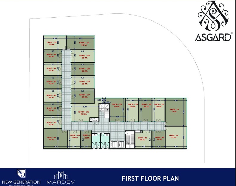 سارع بحجز محل بمساحة تبدأ من 78 متراً في Asgard New Capital Mall