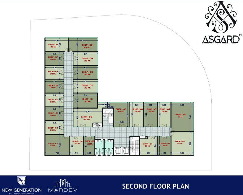 سارع بحجز محل بمساحة تبدأ من 78 متراً في Asgard New Capital Mall
