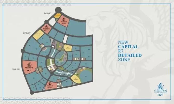 امتلك محل في مول ميدتاون سكاي العاصمة الادارية بمساحة تبدأ من 160 متراً