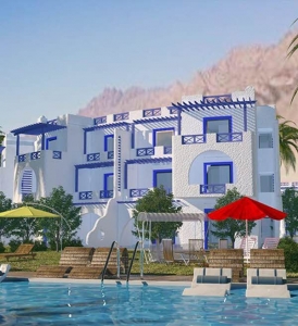 للبيع بالتقسيط شاليه 120 متر في منتجع ماجيستي باي العين السخنة