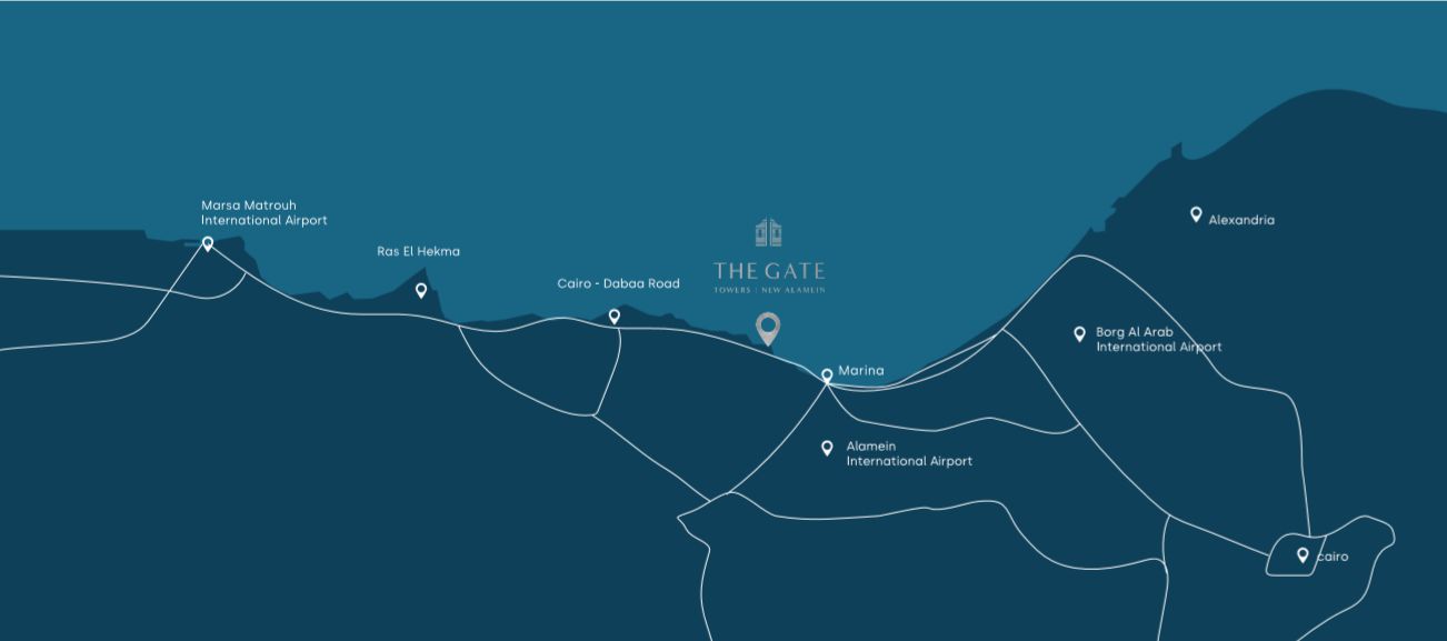 امتلك شقتك في مشروع the gate بمساحة تبدأ من 210 متر