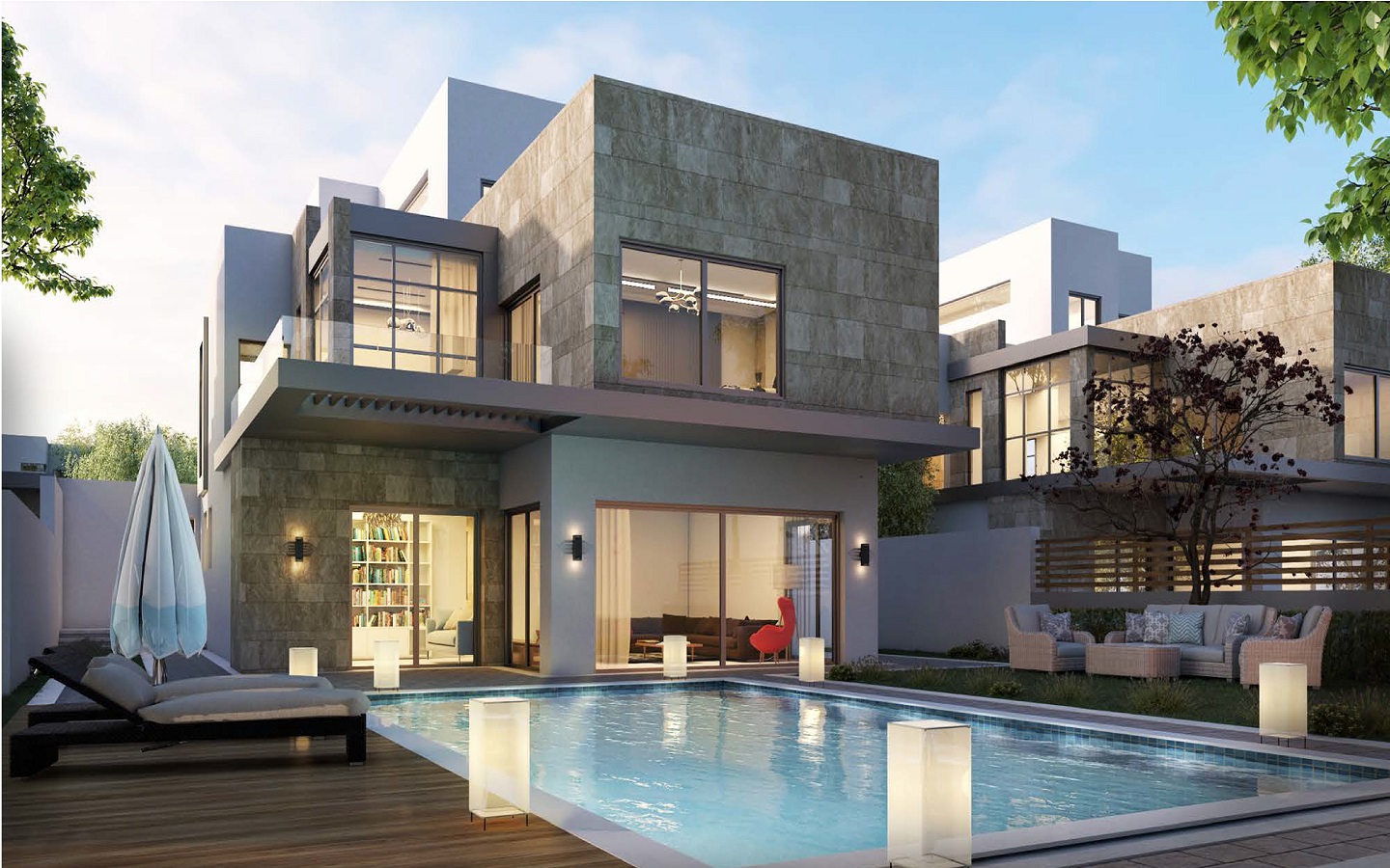 تاون هاوس رائع 203م للبيع في موقع مميز جدا داخل كمبوند الكرمة الشيخ زايد