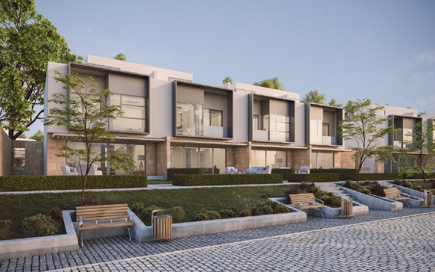 تاون هاوس رائع 203م للبيع في موقع مميز جدا داخل كمبوند الكرمة الشيخ زايد