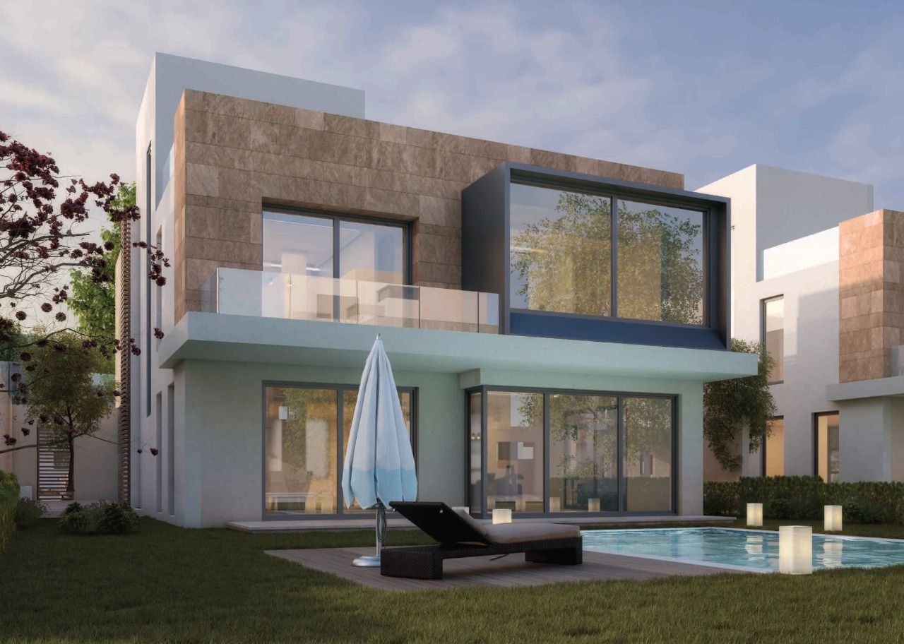 تاون هاوس رائع 203م للبيع في موقع مميز جدا داخل كمبوند الكرمة الشيخ زايد