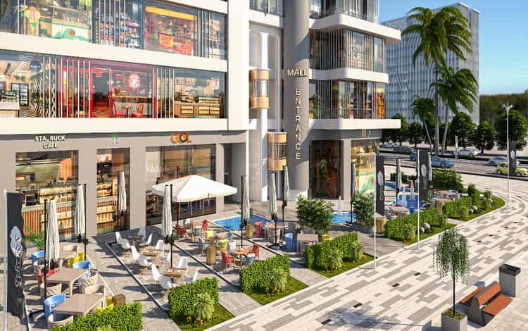 محل للبيع في فيرونا مول العاصمة الإدارية بمساحة 87 متر