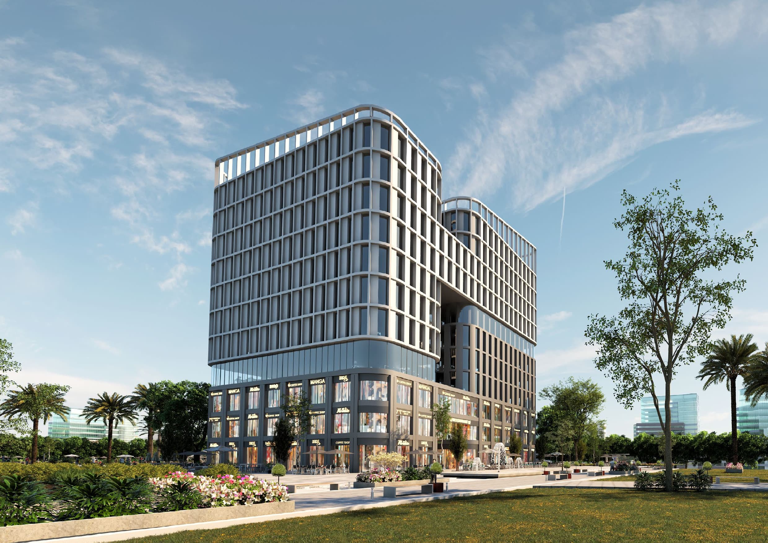 مكتب بمساحة 70 متر في مول ذا فورت تاور العاصمة الإدارية