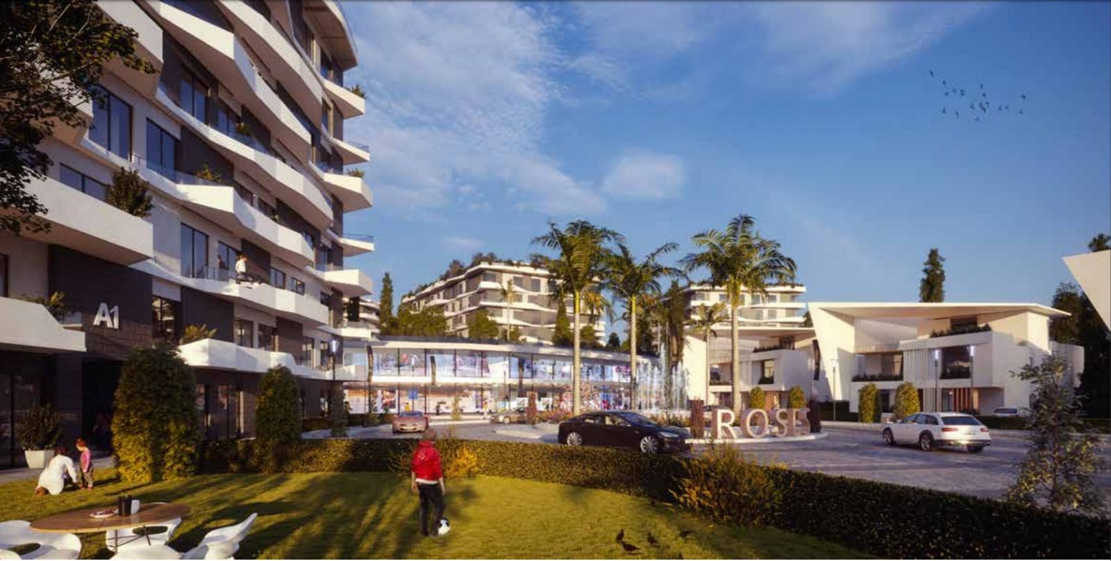 Book your unit now at the best prices of Roses apartments, New Administrative Capital and live in a luxurious environment