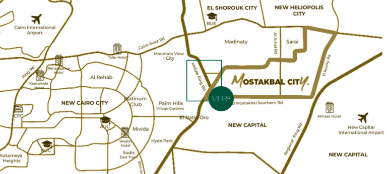 فيلا للبيع 225م في كمبوند فيرا القاهرة الجديدة بتسهيلات فى السداد