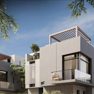 فلل للبيع في كمبوند نوشن 500 متر