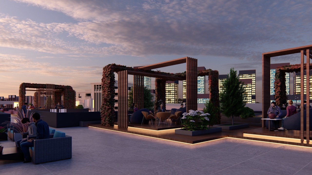 باقل من سعر السوق، مكتب في رويال بلازا مول اكتوبر 75م تشطيب كامل