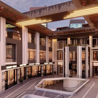 باقل من سعر السوق، مكتب في رويال بلازا مول اكتوبر 75م تشطيب كامل