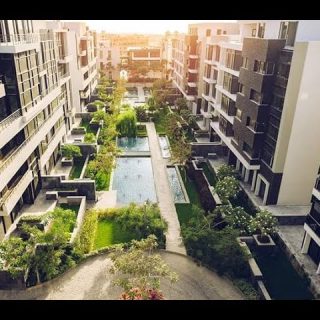 بسعر مغري شقة 187م بكمبوند واتر واي ذا فيو القاهرة الجديدة فيو رائع