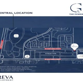 للبيع بالتقسيط مكتب 100 متر في مشروع جلير التجمع الخامس