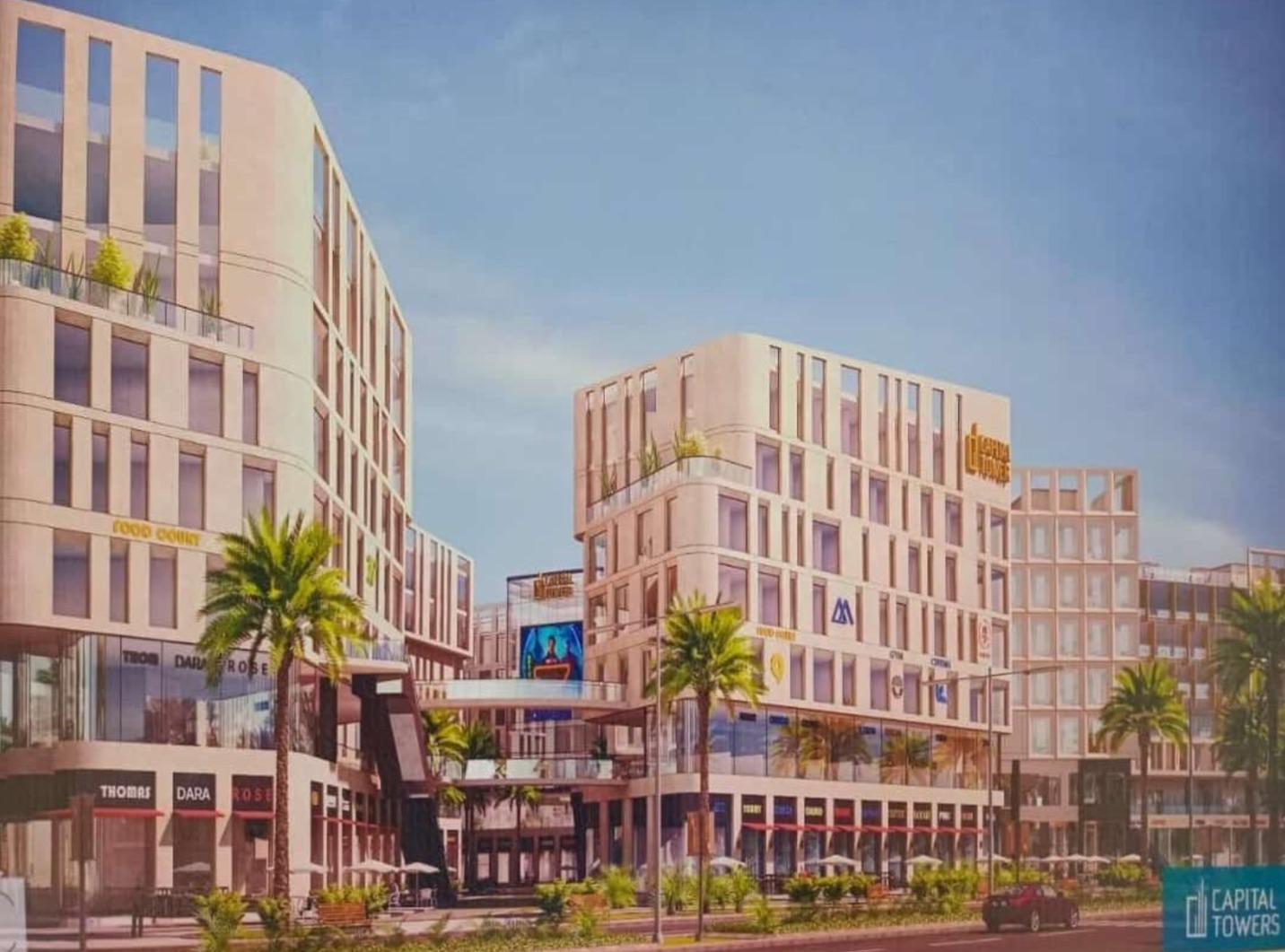 محل للبيع في كابيتال تاور 6 أكتوبر بمساحة 105 متر