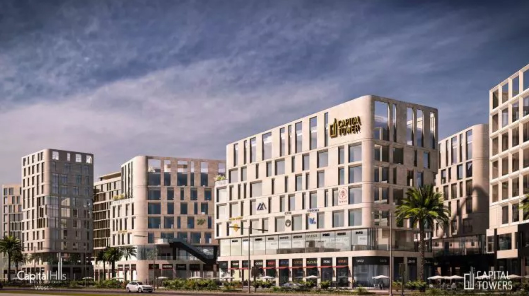 محل للبيع في كابيتال تاور 6 أكتوبر بمساحة 105 متر