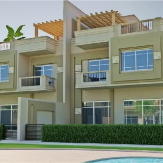 بسعر مغري توين هاوس 252م بكمبوند رويال ليك فيو رائع