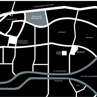 بسعر مغري فيلا 470م بكمبوند ذا سكارليت سوان ليك ريزيدنس القاهرة الجديدة فيو رائع