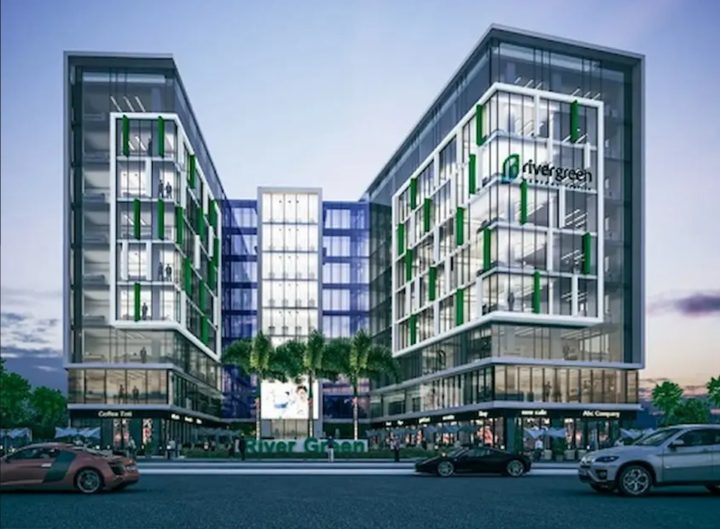 محل للبيع 130م في جرين ريفر تاور بتسهيلات فى السداد