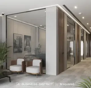 استثمر فى وحده إدارية بمساحه 140م في 41 بيزنس ديستركيت التجمع