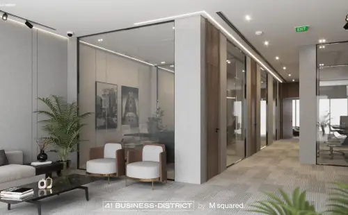 بسعر مغري مكتب 123م بمشروع 41 بيزنس ديستريكت القاهرة الجديدة فيو رائع