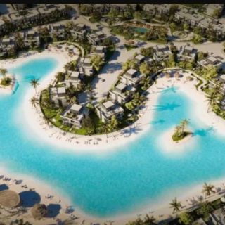 بسعر مغري شاليه 164م بمنتجع كيو نورث الساحل الشمالي فيو رائع