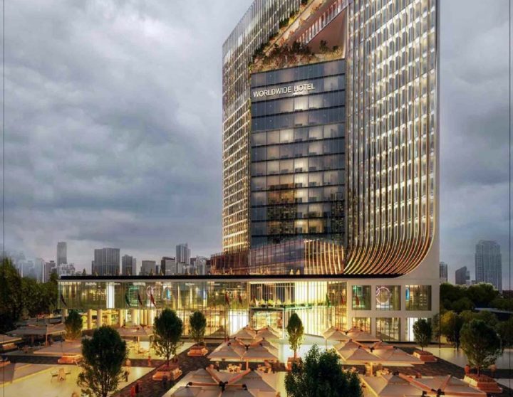 وحدات بمساحة 105 متر للحجز في مول جرين ريفر تاور العاصمة الادارية