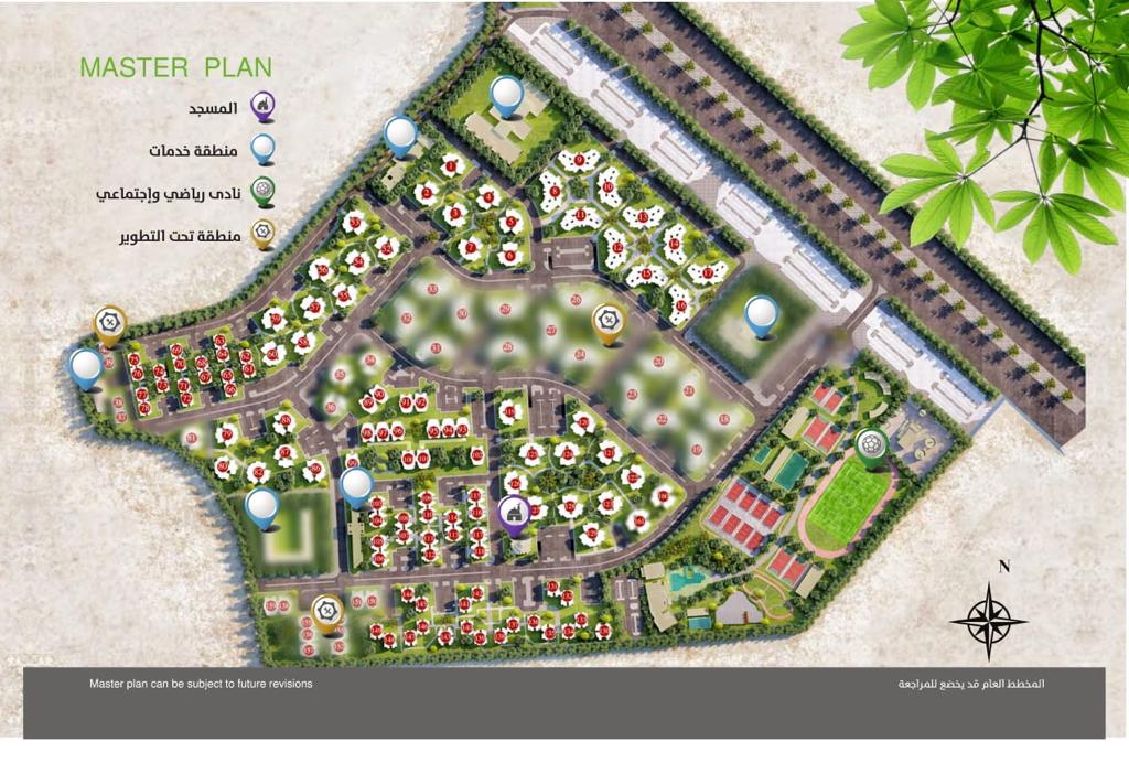للبيع بالتقسيط شقة 102 متر في كمبوند اشجار سيتي اكتوبر