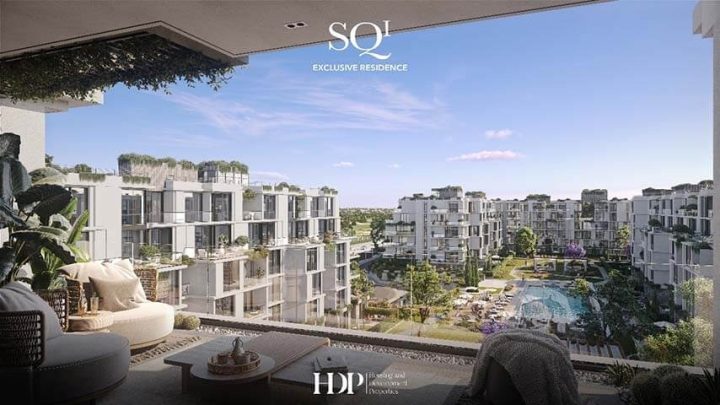 فرصة عظيمة شقة 145م مع اقساط على 7 سنوات فى SQ1 التجمع الخامس