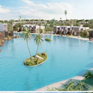 لمحبى الرقي شاليه للبيع في قرية هاسيندا حنيش الساحل بمساحة 124 متر