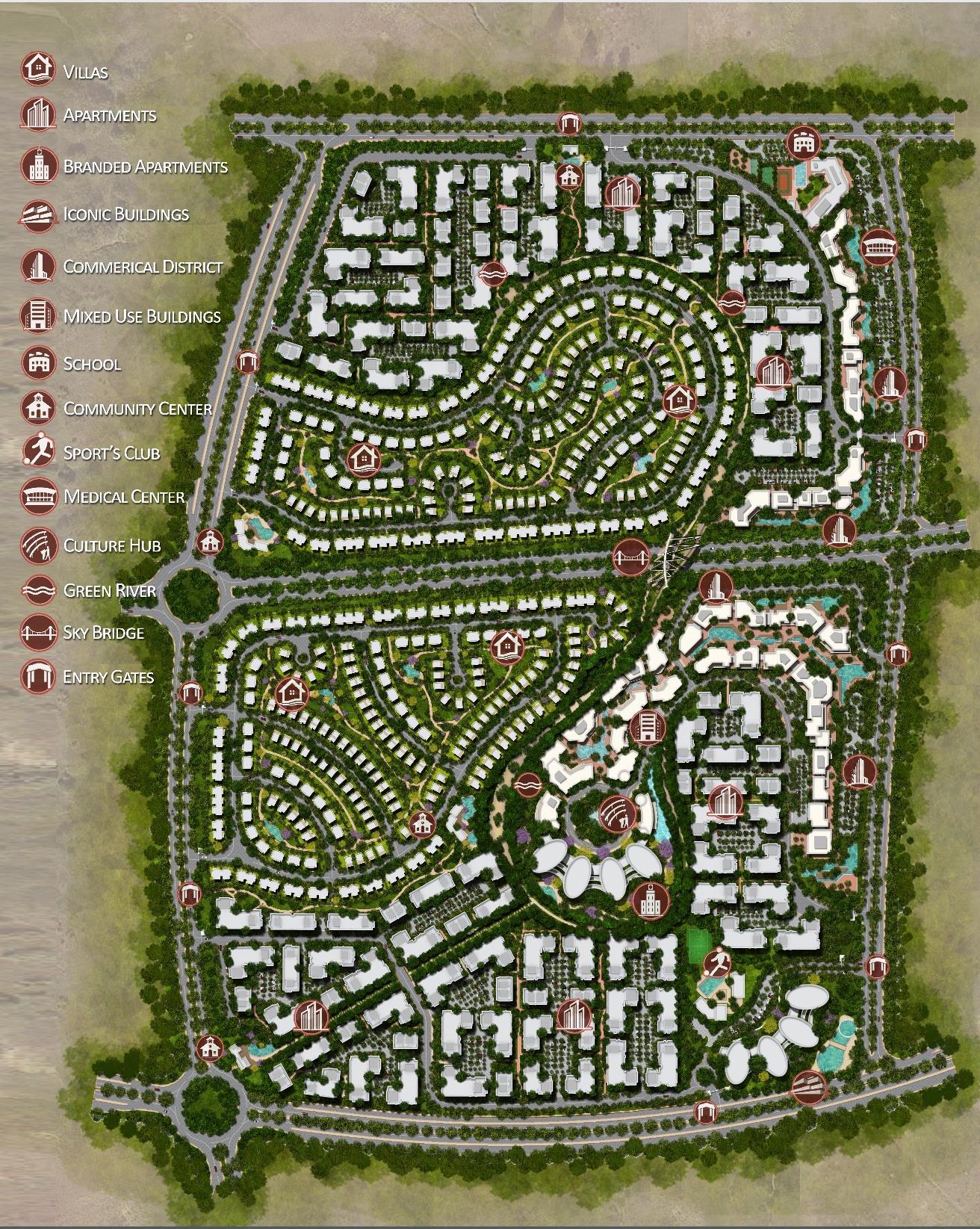 Lazzuro Il Bosco City Mostakbal City Compound Misr Italia