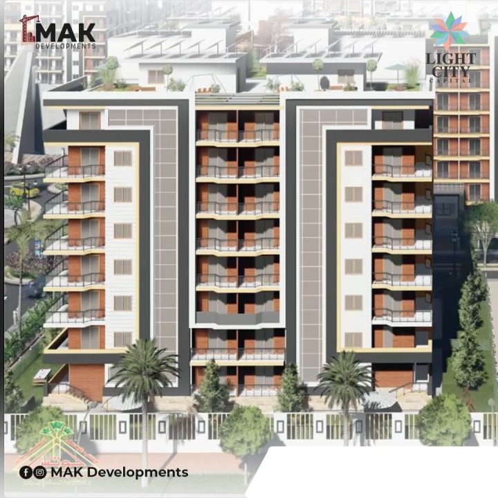 للبيع بكمبوند لايت سيتي العاصمة الإدارية شقة بمساحة 155 متر بسعر لقطه جداا