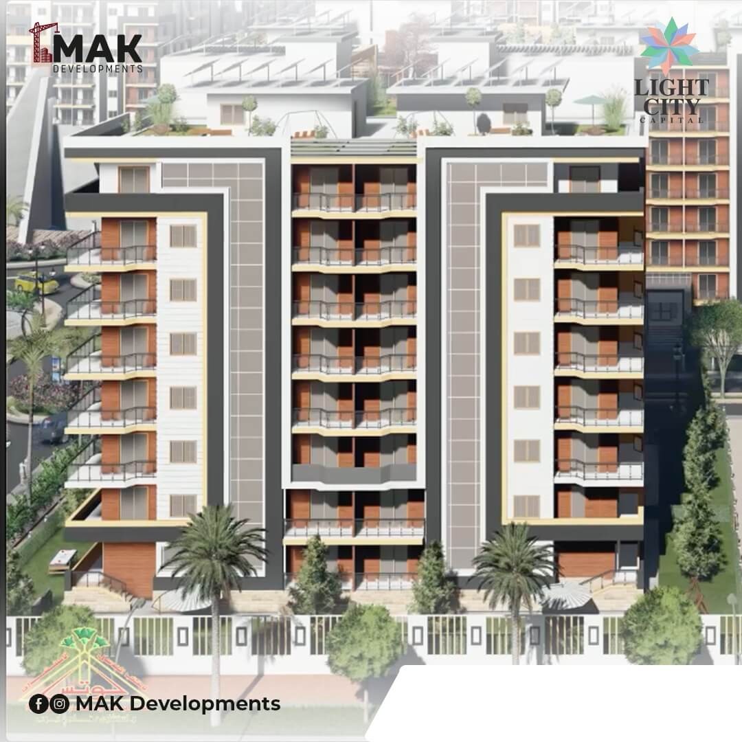 أحصل على شقة في كمبوند لايت سيتي العاصمة بمساحة 200 متر