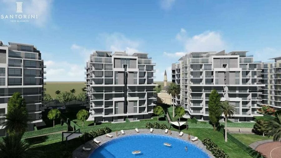بمساحة 235 متر اسكن في مشروع سانتوريني العلمين الجديدة