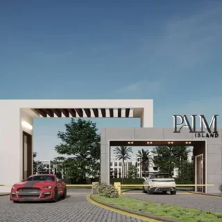 شقة رائعة 128م للبيع في موقع مميز جدا داخل بالم ايلاند الشروق